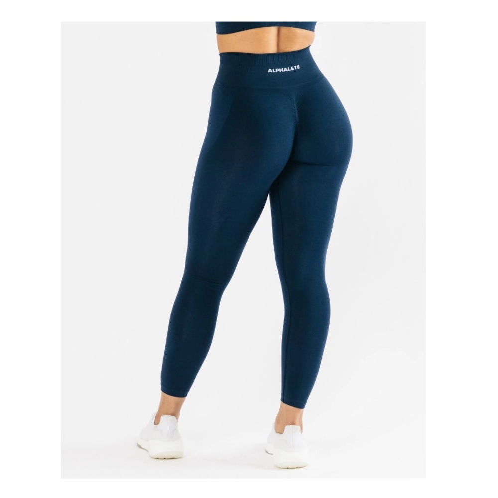 ALPHALETE Amplify Tuxedo Blue Leggings